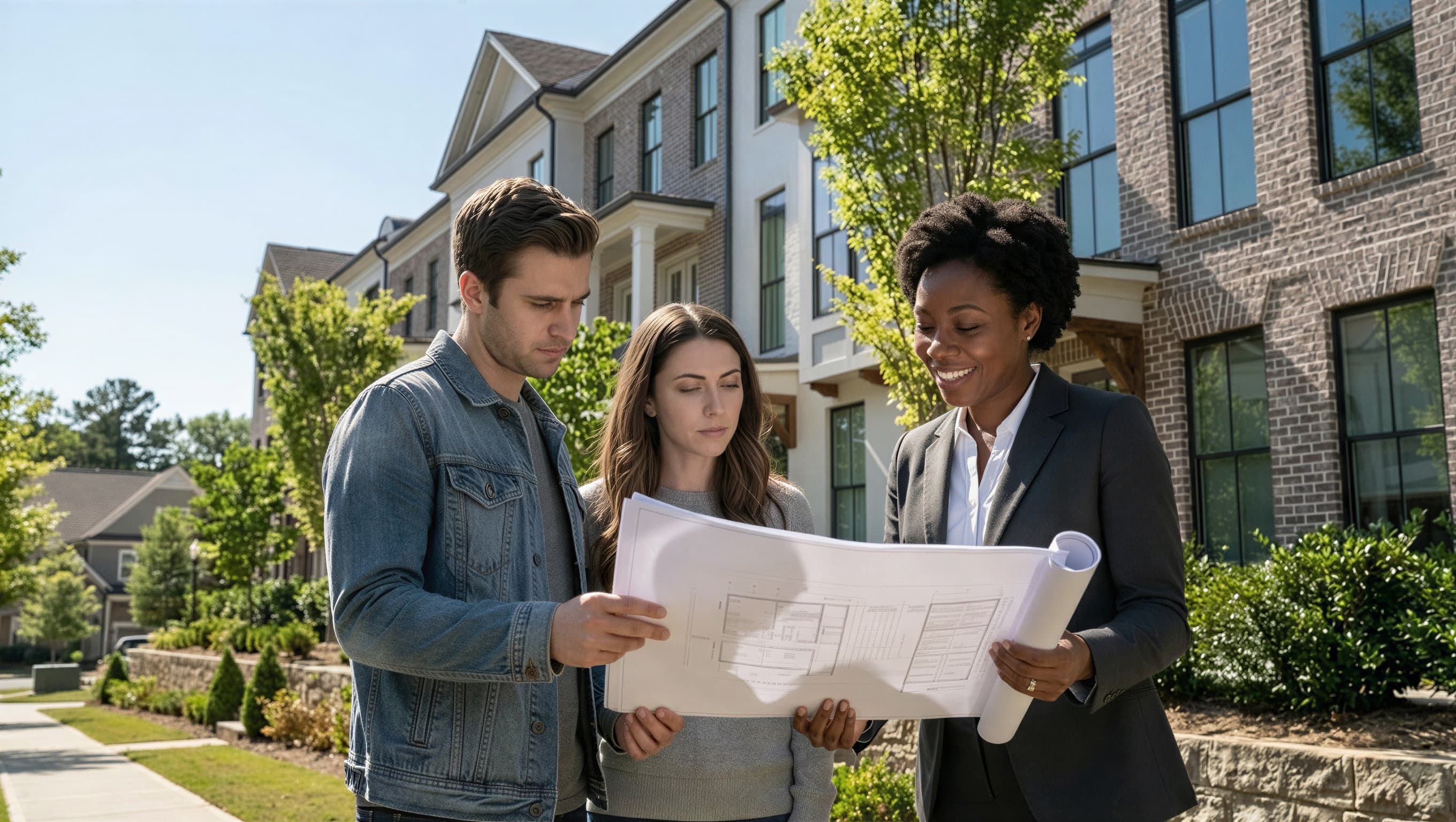 Real estate professional helping clients in Atlanta