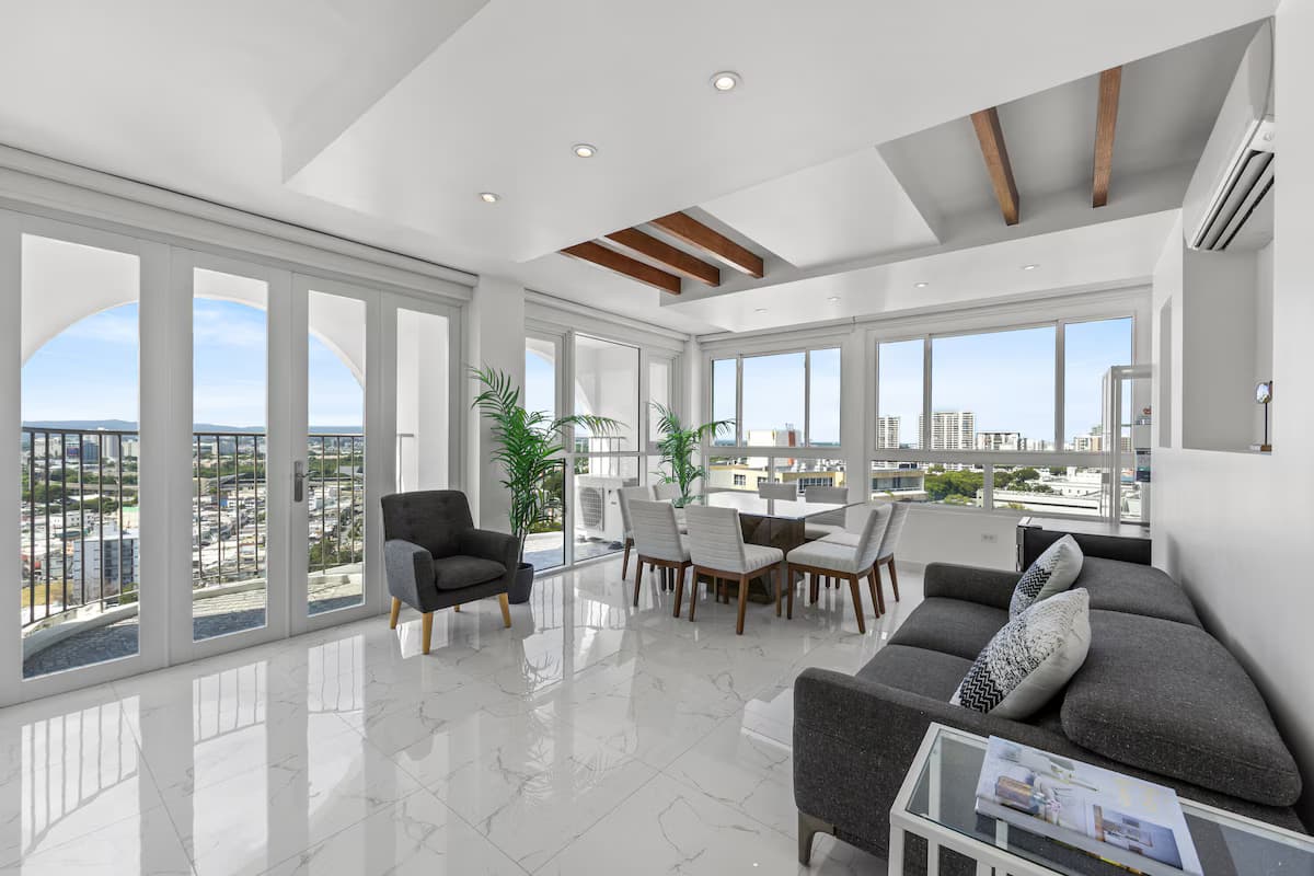 Ocean and city-view penthouse in San Juan