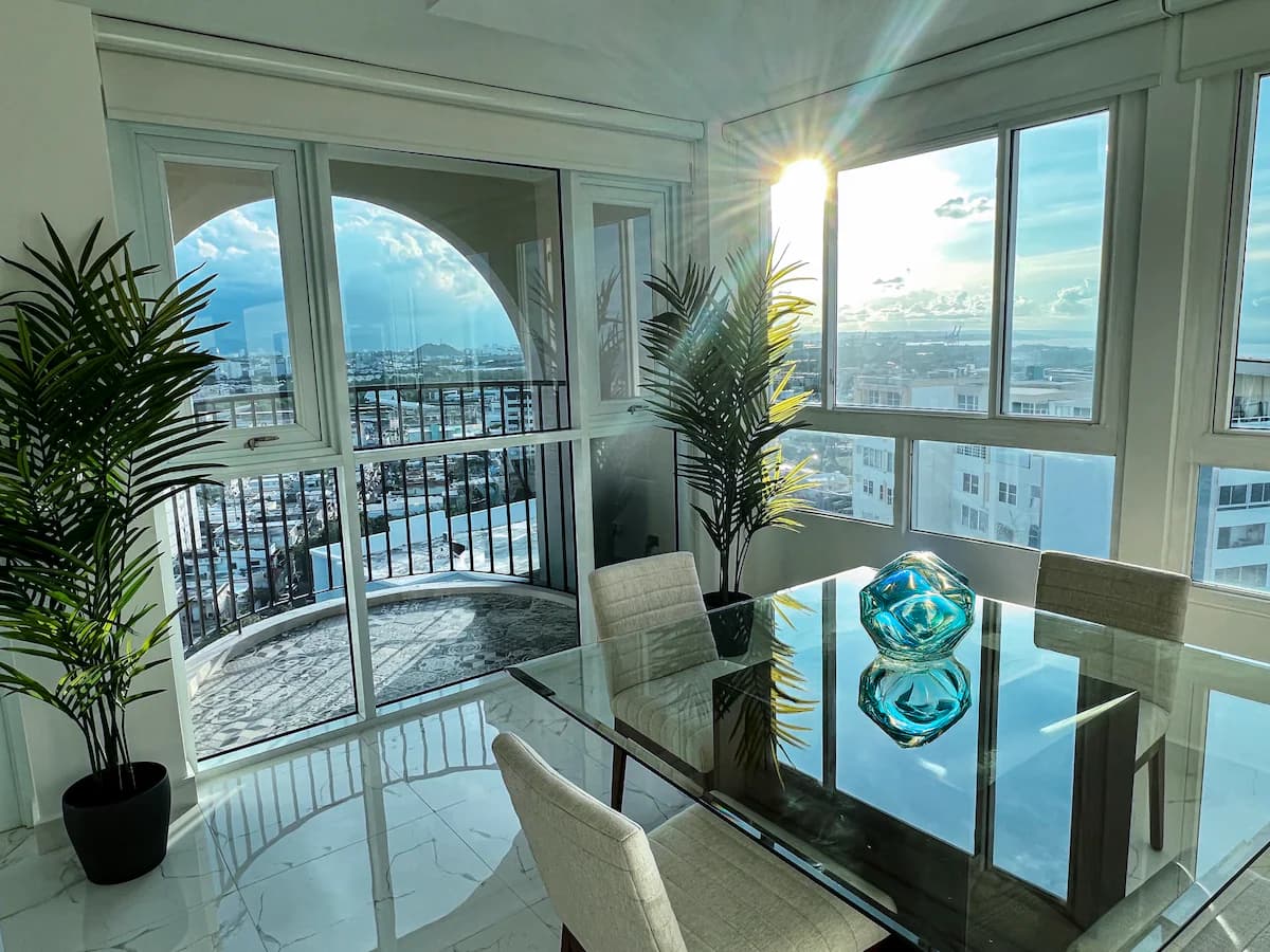 Ocean and city-view penthouse in San Juan